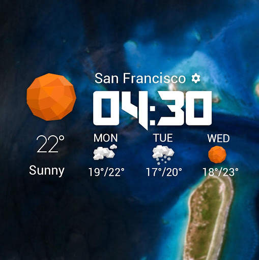 Daily&Hourly Forecast Widget❆ screenshot 2