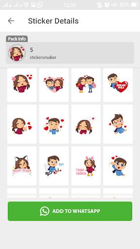 Love  Sticker For Whatsapp 💕 & Stickers Maker screenshot 3