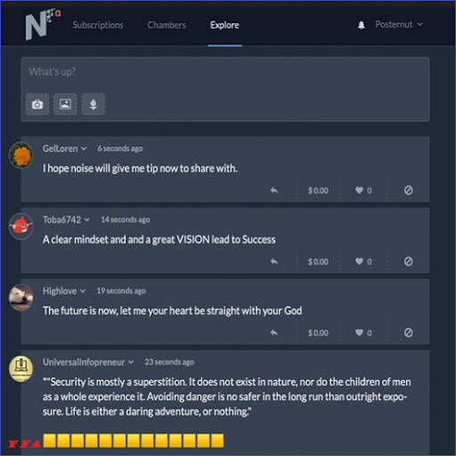 Noise Cash Get Paid To Social Microblogging screenshot 1
