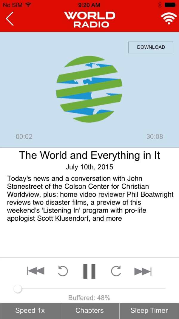 WORLD Radio screenshot 1
