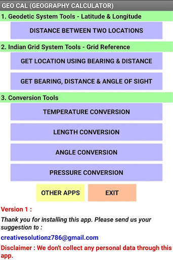 Geo Cal screenshot 1