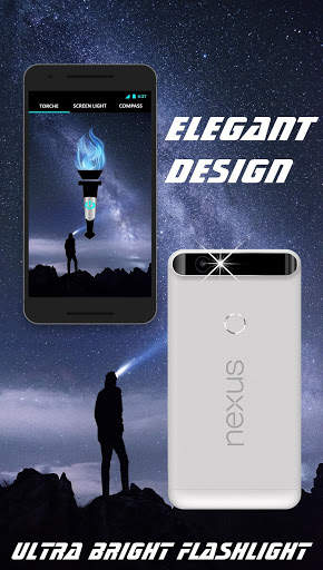 Flashlight -LED Torch COMPASS screenshot 1
