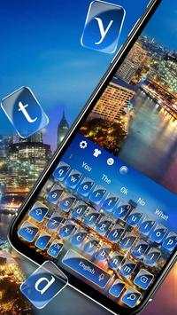 Night Shine City Light Keyboard Theme screenshot 2