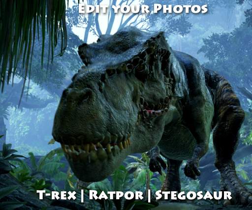T-Rex Photo Editor: Jurassic Dinosaur World 2 تصوير الشاشة
