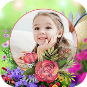 Beautiful Rose Garden Photo Frame Application icon