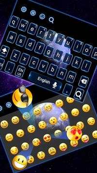 3D Blue Earth keyboard theme screenshot 3