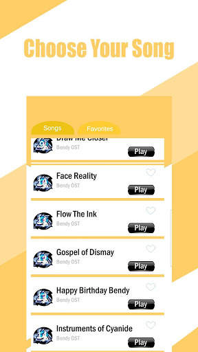 Piano Tap - Bendy All song screenshot 3