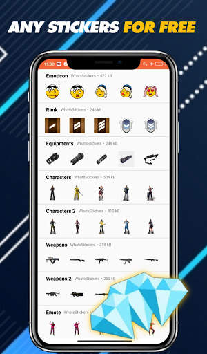 ملصقات مجانيةFF  2021 - WAStickerApps 3 تصوير الشاشة