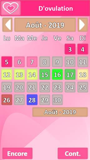Application d'ovulation française screenshot 6