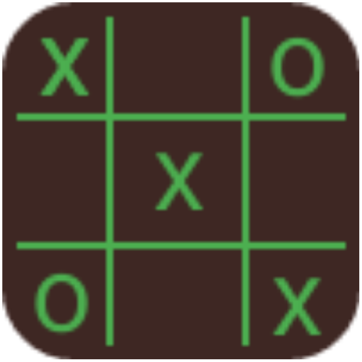 Cross Zero game for android TV, Black Theme : free icon