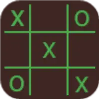 Cross Zero game for android TV, Black Theme : free icon