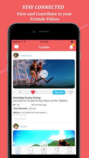 Tubable Video Social Platform screenshot 1