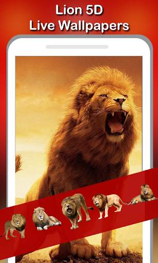 5D Lion live wallpaper screenshot 1