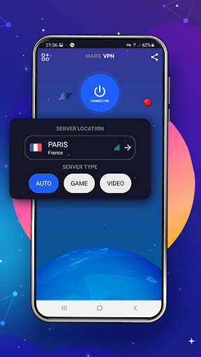 Free VPN Mars VPN: Fast Secure VPN Proxy screenshot 3