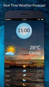 Animated Weather Widget & Clock screenshot 1