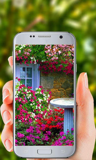 Garden Live Wallpapers 4 تصوير الشاشة