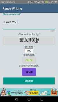 Fancy Writing - Stylish Fonts Free screenshot 1