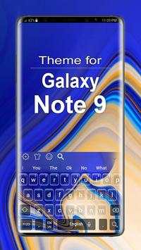 Keyboard For Galaxy Note 9 स्क्रीनशॉट 1