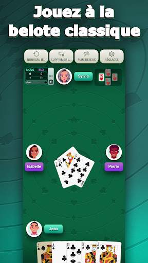 Belote Hors Ligne Individuel screenshot 1
