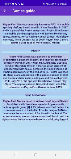 Paytm first games guide screenshot 2