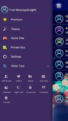 GO SMS COLOR BUBBLE THEME скриншот 5