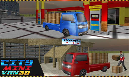 Mini sopir truk angkutan 3D screenshot 1