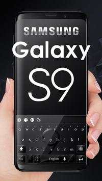 Cool Black Keyboard for Galaxy S9 screenshot 1