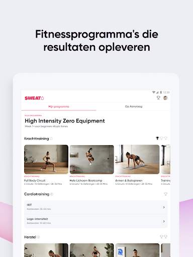 Sweat: Fitnessapp voor vrouwen screenshot 10