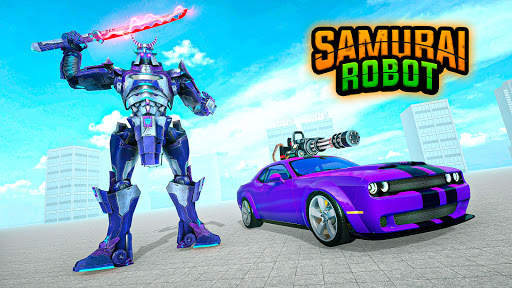 Samurai Robot Car Transform: Robot War screenshot 1