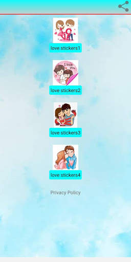 Love story stickers for whatsapp -alyelkilany apps screenshot 1