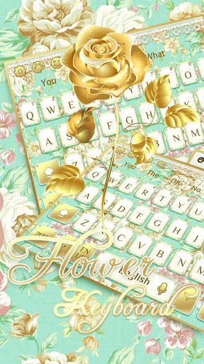 Gold Flower Keyboard screenshot 2