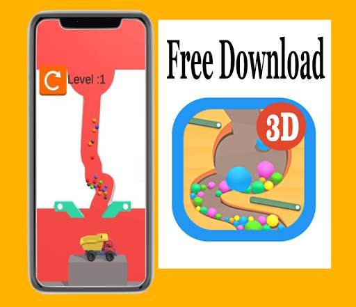 Dig Sand Stack - Road Ball screenshot 1