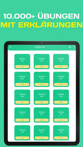 Deutsch Lernen A1-A2-B1-B2 Gratis Grammatik Übung screenshot 9