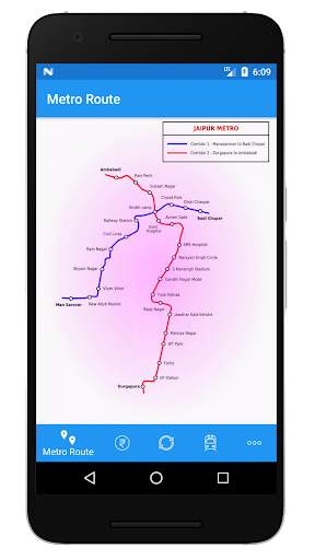 Jaipur Metro Route, Fares, Map, Timings - 2020 screenshot 1