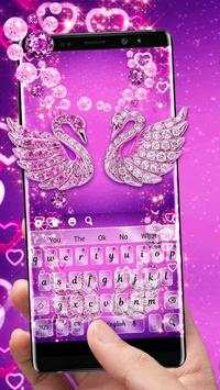 Purple Diamond Swan Keyboard screenshot 1