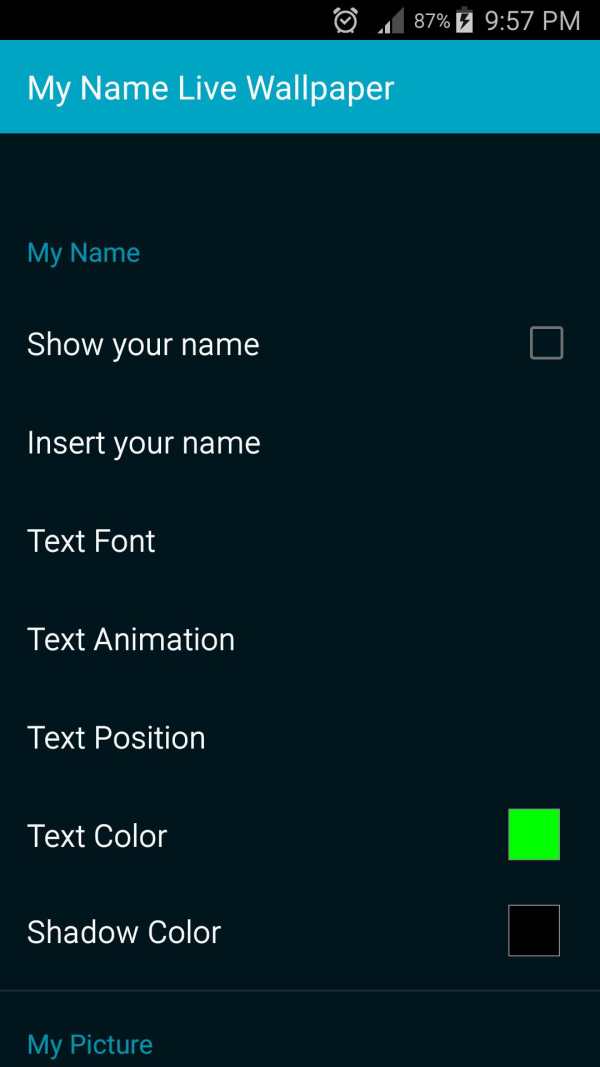 My Name Live Wallpaper screenshot 5