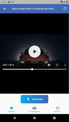 vdown Video Downloader dla Facebooka screenshot 1
