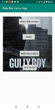 Gully Boy Lyrics App 2 تصوير الشاشة