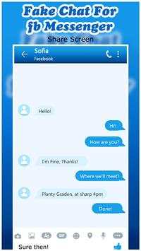Fake Chat Maker For fb Messenger screenshot 5