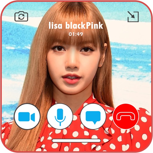 fake call video lisa blackPink icon