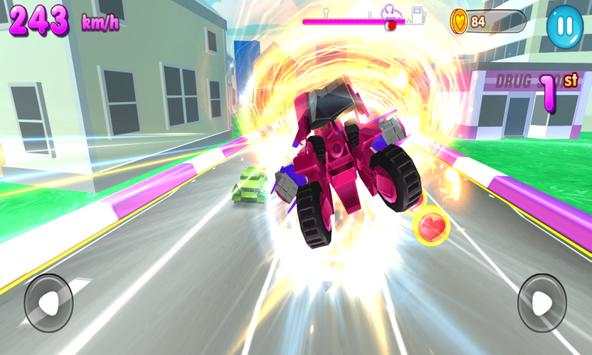 Superhero Car Racing: Toon Robot Car Transform screenshot 4