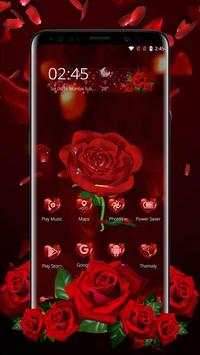 Elegant 3D Red Rose Launcher Theme screenshot 2
