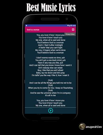 Ariana Grande Song Lyrics screenshot 3