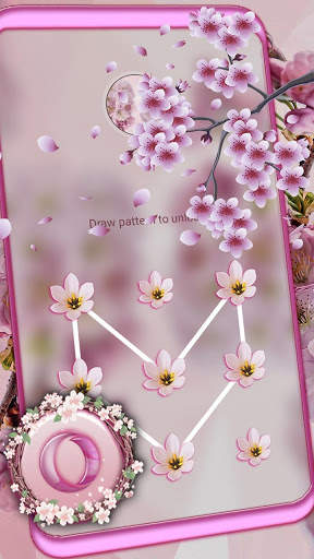 Pink Cherry Blossom Launcher Theme screenshot 4