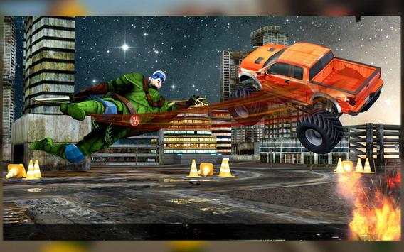 Ninja Hero vs Monster Car Transform Aliens Warship screenshot 10