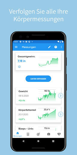 Körpermaß-Tracker screenshot 1