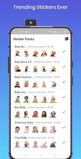 Funny Babies Stickers for WhatsApp - WAStickerApps screenshot 3