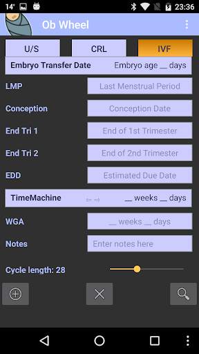 OB Wheel: Pregnancy calculator screenshot 4