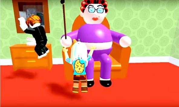 Escape obby : Grandma's hοuse the roblox mod screenshot 2
