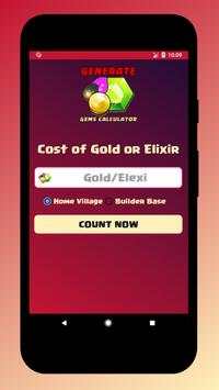 Free Gems for Clash Calc screenshot 2